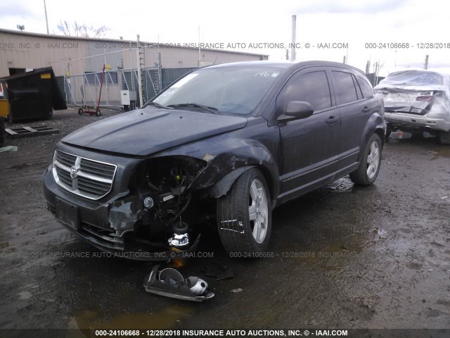 1B3HB48B38D574642 - 2008 DODGE CALIBER SXT BLUE photo 2