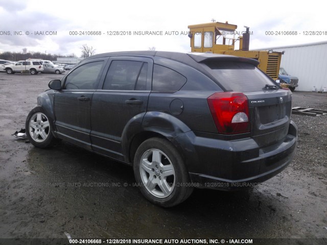 1B3HB48B38D574642 - 2008 DODGE CALIBER SXT BLUE photo 3