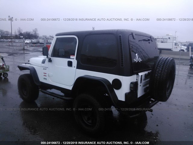 1J4FY29P8VP440801 - 1997 JEEP WRANGLER / TJ SE WHITE photo 3