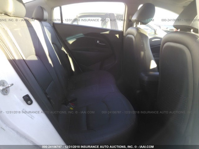 KNADN4A39D6188570 - 2013 KIA RIO EX/SX WHITE photo 8