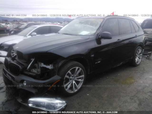 5UXKR6C56F0J76339 - 2015 BMW X5 XDRIVE50I BLACK photo 2