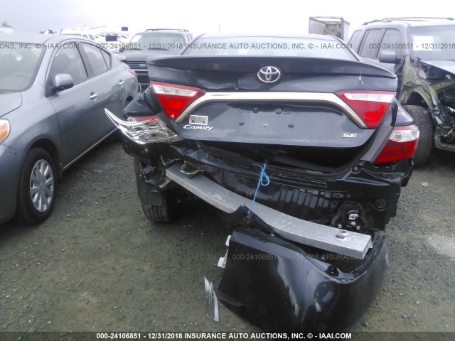 4T1BF1FK1GU249461 - 2016 TOYOTA CAMRY LE/XLE/SE/XSE Light Blue photo 6