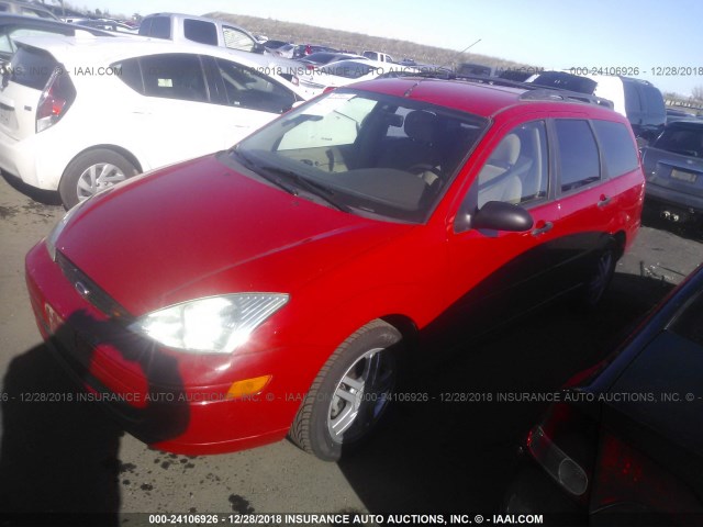 1FAFP36331W316697 - 2001 FORD FOCUS SE/SE COMFORT RED photo 2