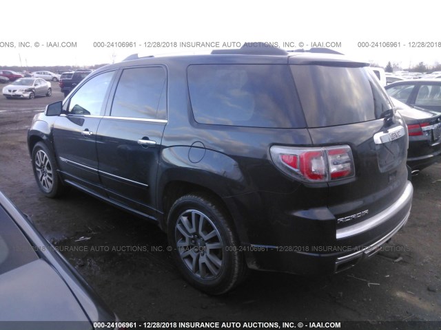 1GKKRTKD3EJ152716 - 2014 GMC ACADIA DENALI GRAY photo 3