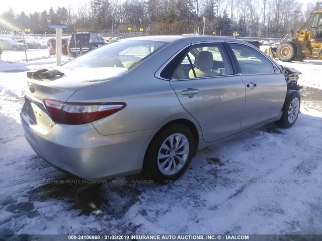 4T4BF1FK9FR506810 - 2015 TOYOTA CAMRY LE/XLE/SE/XSE TAN photo 4