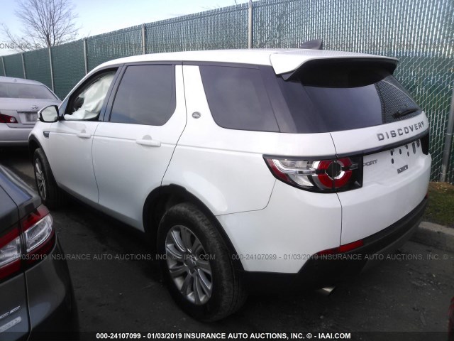 SALCP2BG4HH696513 - 2017 LAND ROVER DISCOVERY SPORT SE WHITE photo 3