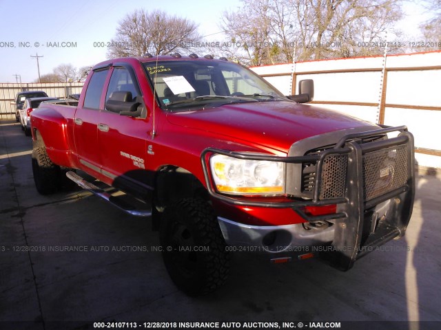 3D7MX48C06G178956 - 2006 DODGE RAM 3500 ST/SLT MAROON photo 1