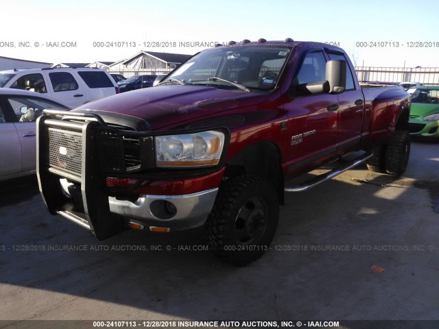 3D7MX48C06G178956 - 2006 DODGE RAM 3500 ST/SLT MAROON photo 2