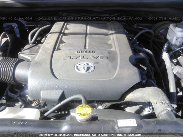 5TFAY5F10GX530609 - 2016 TOYOTA TUNDRA CREWMAX 1794/PLATINUM 棕色 照片 10