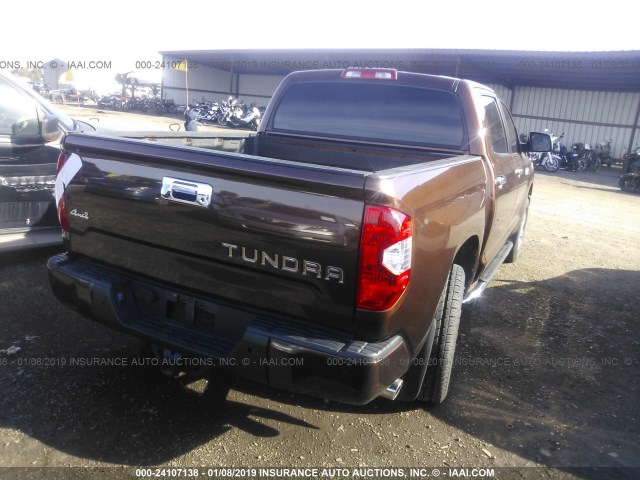 5TFAY5F10GX530609 - 2016 TOYOTA TUNDRA CREWMAX 1794/PLATINUM 棕色 照片 4