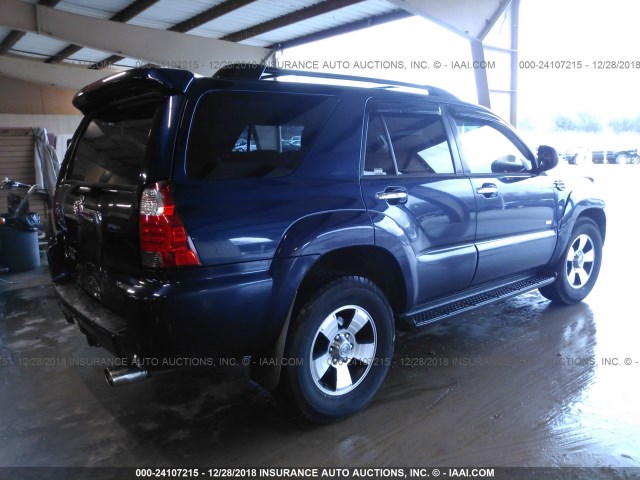 JTEZU14R368042792 - 2006 TOYOTA 4RUNNER SR5/SPORT BLUE photo 4