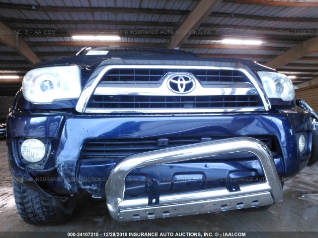 JTEZU14R368042792 - 2006 TOYOTA 4RUNNER SR5/SPORT BLUE photo 6