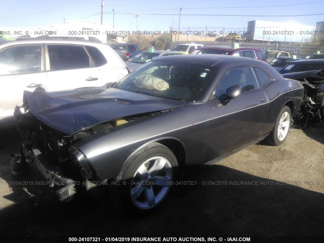 2C3CDYAG4DH700105 - 2013 DODGE CHALLENGER SXT BLACK photo 2