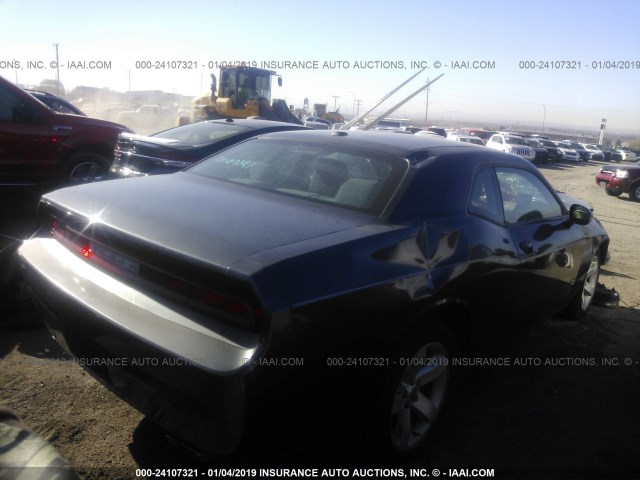 2C3CDYAG4DH700105 - 2013 DODGE CHALLENGER SXT BLACK photo 4