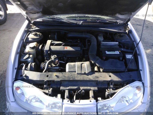 1G8ZY12722Z251286 - 2002 SATURN SC2 SILVER photo 10