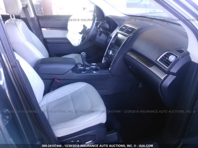 1FM5K8HT9GGA76469 - 2016 FORD EXPLORER PLATINUM GRAY photo 5