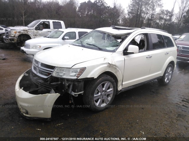 3C4PDCDG5DT730930 - 2013 DODGE JOURNEY CREW WHITE photo 2