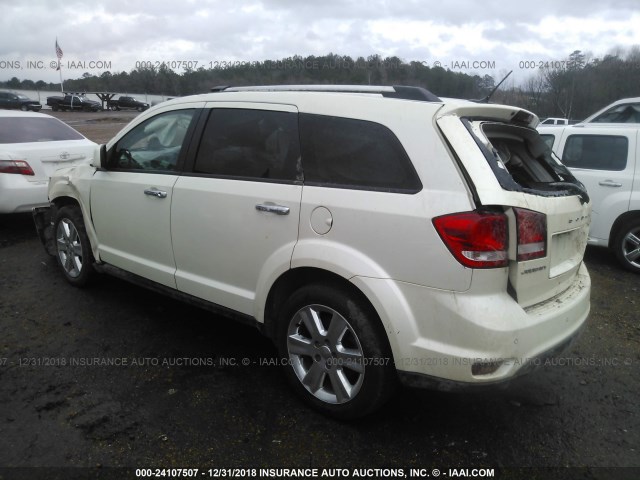 3C4PDCDG5DT730930 - 2013 DODGE JOURNEY CREW WHITE photo 3