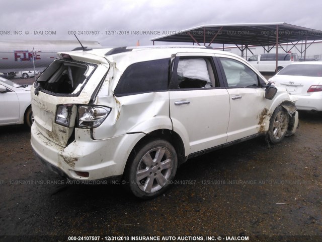 3C4PDCDG5DT730930 - 2013 DODGE JOURNEY CREW WHITE photo 4