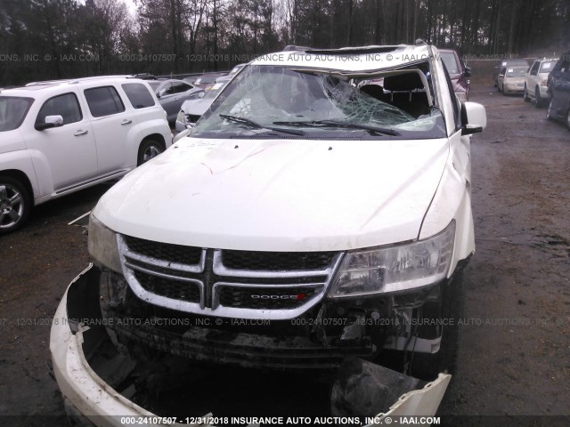 3C4PDCDG5DT730930 - 2013 DODGE JOURNEY CREW WHITE photo 6