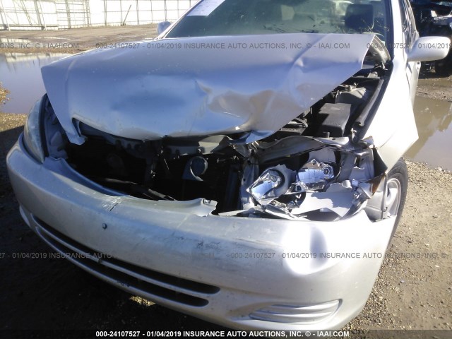 4T1BE32K23U774060 - 2003 TOYOTA CAMRY LE/XLE/SE SILVER photo 6