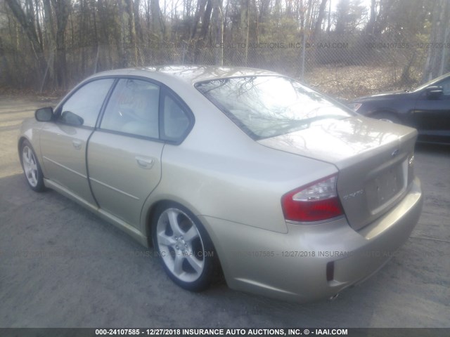 4S3BL616287214836 - 2008 SUBARU LEGACY 2.5I BROWN photo 3