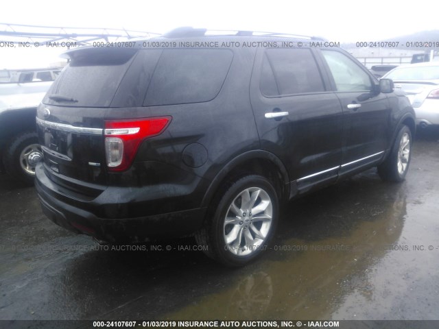 1FM5K8D83EGB08945 - 2014 FORD EXPLORER XLT BLACK photo 4