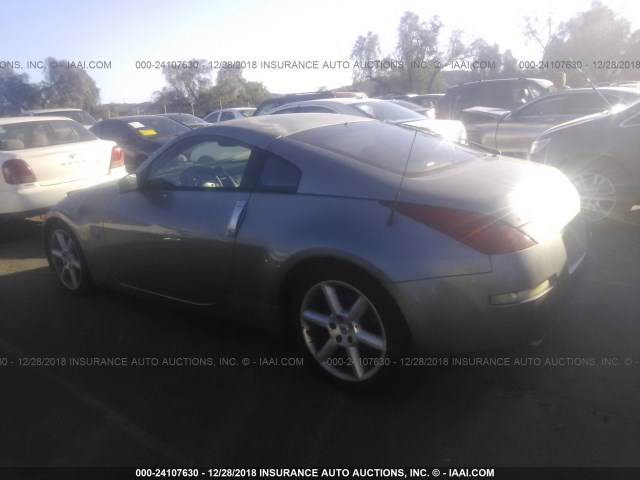 JN1AZ34DX3T102291 - 2003 NISSAN 350Z COUPE GRAY photo 3