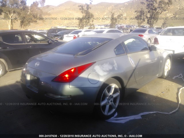 JN1AZ34DX3T102291 - 2003 NISSAN 350Z COUPE GRAY photo 4