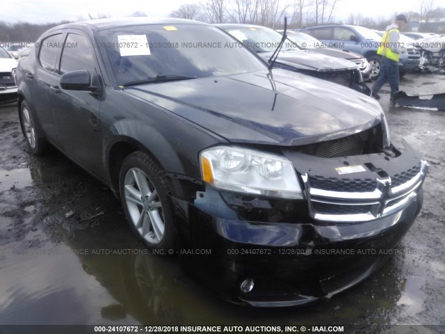 1B3BD1FG3BN593481 - 2011 DODGE AVENGER MAINSTREET BLACK photo 1