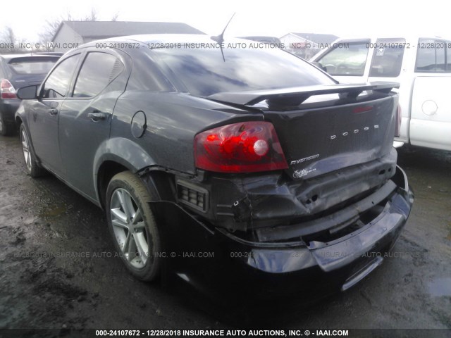 1B3BD1FG3BN593481 - 2011 DODGE AVENGER MAINSTREET BLACK photo 3