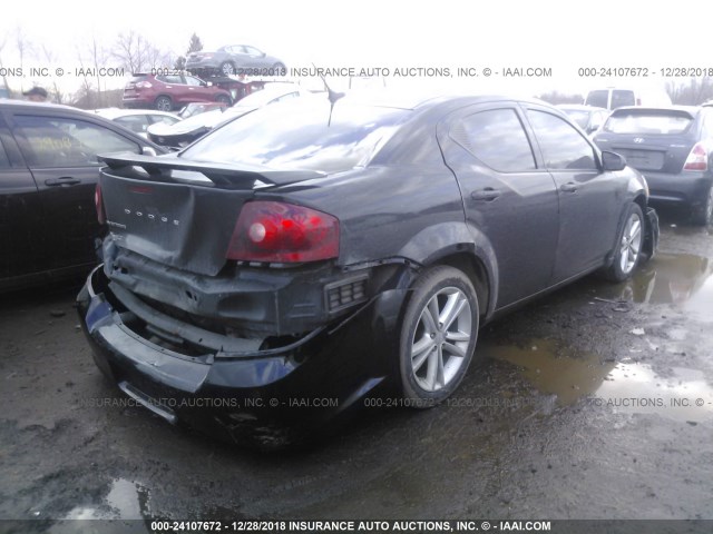 1B3BD1FG3BN593481 - 2011 DODGE AVENGER MAINSTREET BLACK photo 4