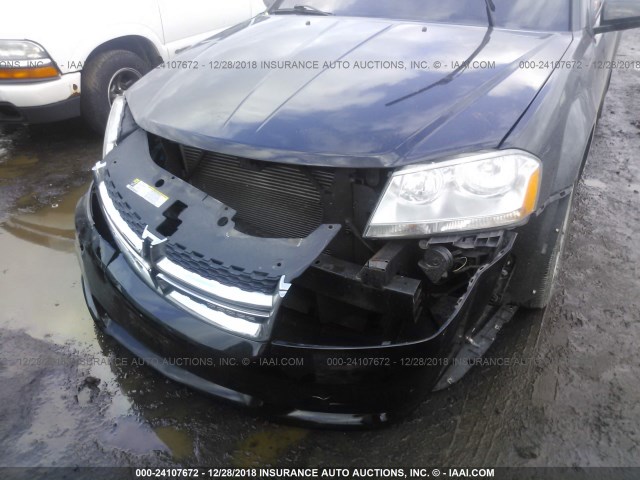 1B3BD1FG3BN593481 - 2011 DODGE AVENGER MAINSTREET BLACK photo 6