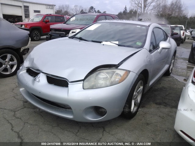 4A3AK24F67E048475 - 2007 MITSUBISHI ECLIPSE GS SILVER photo 2