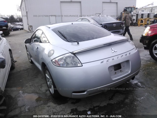 4A3AK24F67E048475 - 2007 MITSUBISHI ECLIPSE GS SILVER photo 3