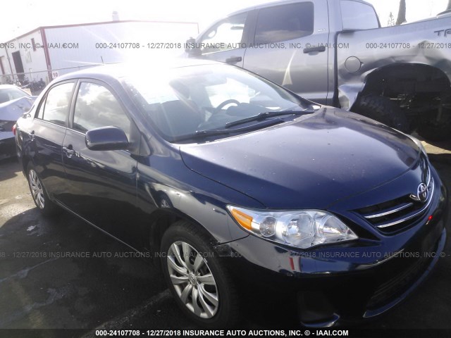 5YFBU4EEXDP211887 - 2013 TOYOTA COROLLA S/LE BLUE photo 1