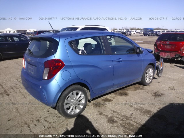 KL8CD6SA4HC710886 - 2017 CHEVROLET SPARK 1LT BLUE photo 4