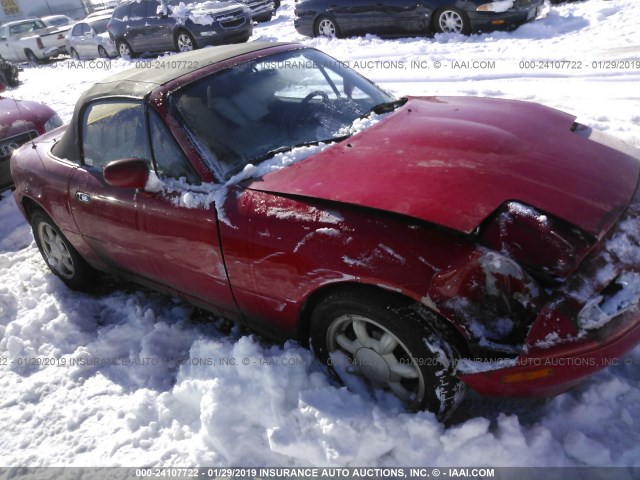 JM1NA3519M1234384 - 1991 MAZDA MX-5 MIATA RED photo 1