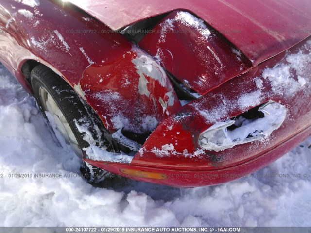 JM1NA3519M1234384 - 1991 MAZDA MX-5 MIATA RED photo 6