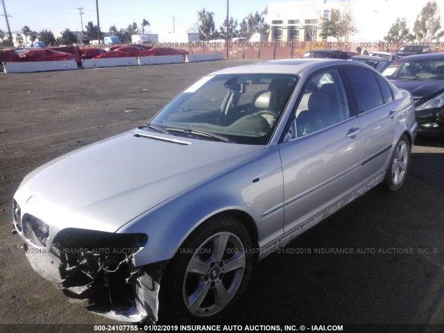 WBAEV53494KM33925 - 2004 BMW 330 I SILVER photo 2