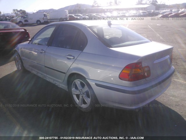 WBAEV53494KM33925 - 2004 BMW 330 I SILVER photo 3