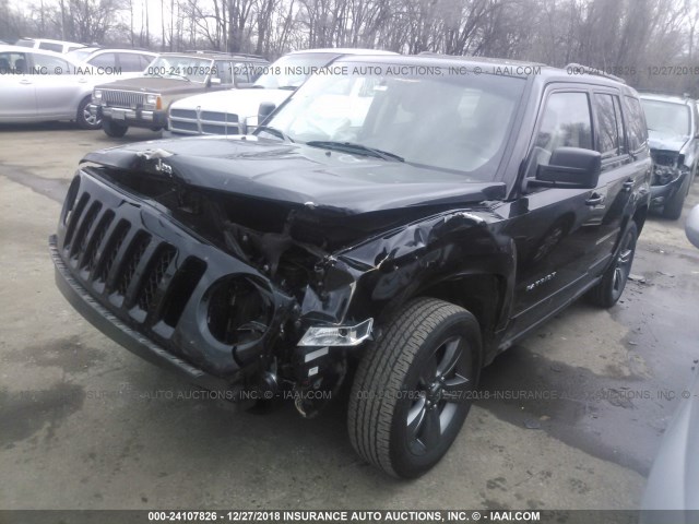 1C4NJPFA2FD220544 - 2015 JEEP PATRIOT LATITUDE BLACK photo 2