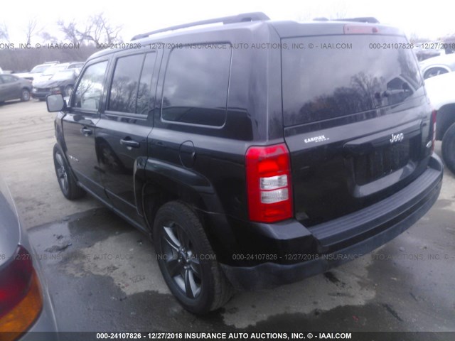 1C4NJPFA2FD220544 - 2015 JEEP PATRIOT LATITUDE BLACK photo 3