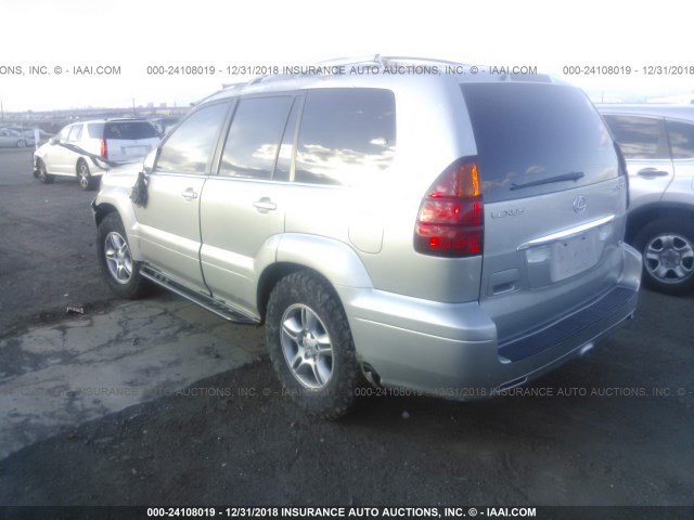 JTJBT20X040033172 - 2004 LEXUS GX 470 GRAY photo 3