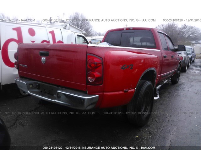 3D7ML48A27G822887 - 2007 DODGE RAM 3500 ST/SLT RED photo 4