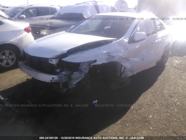 JH4CU2F80EC000840 - 2014 ACURA TSX SE WHITE photo 2