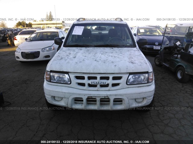 4S2CK58W9Y4328880 - 2000 ISUZU RODEO S/LS/LSE WHITE photo 6