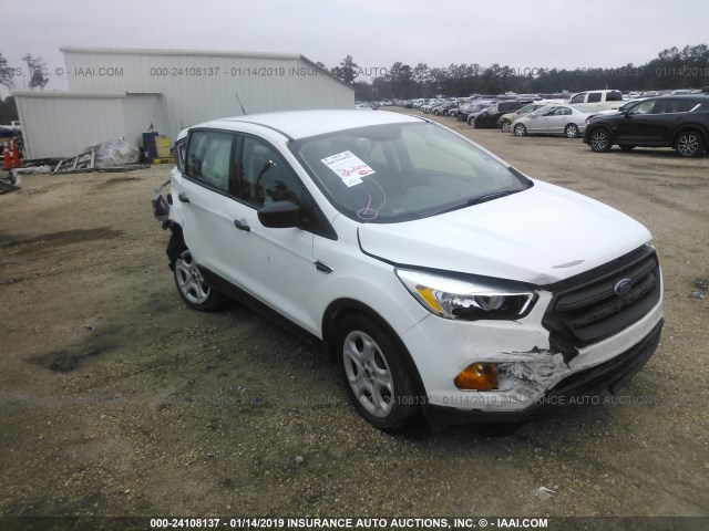 1FMCU0F79HUC31405 - 2017 FORD ESCAPE S WHITE photo 1