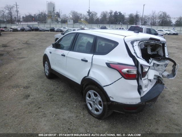 1FMCU0F79HUC31405 - 2017 FORD ESCAPE S WHITE photo 3