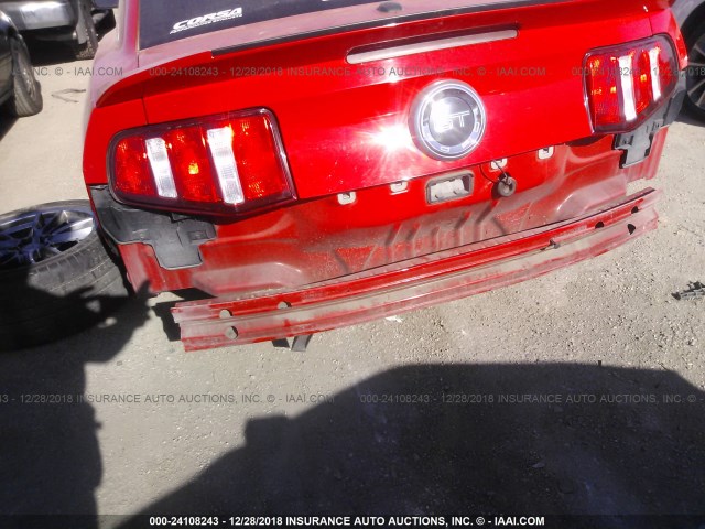 1ZVBP8CF1B5103921 - 2011 FORD MUSTANG GT RED photo 6